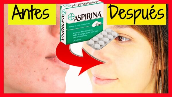 Crema de Aspirina para Manchas, Arrugas y Aclarar la Piel
