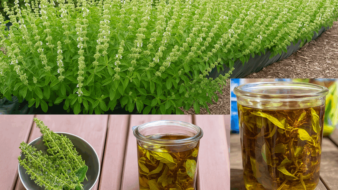 flores de albahaca