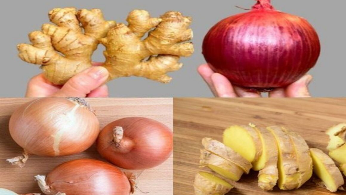 jengibre y cebolla
