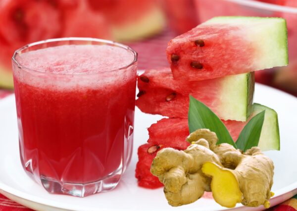 Sandía y jengibre: el jugo que mejorará tu relación