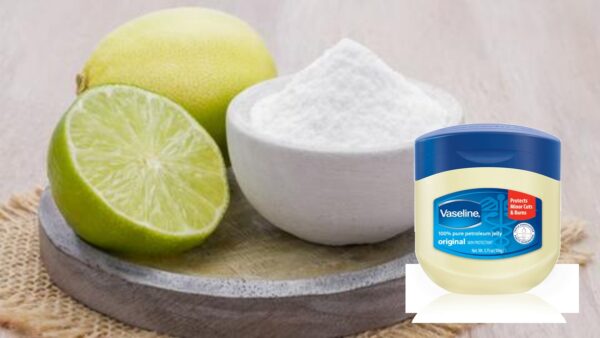 Mascarilla de vaselina, bicarbonato y limón para eliminar arrugas