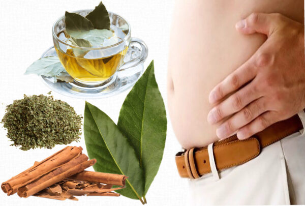 "Infusión de Óregano, Canela y Laurel para la Hinchazón Abdominal"