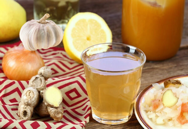 "Remedio natural con jengibre y ajo para la sinusitis, bronquitis y dolor de garganta"