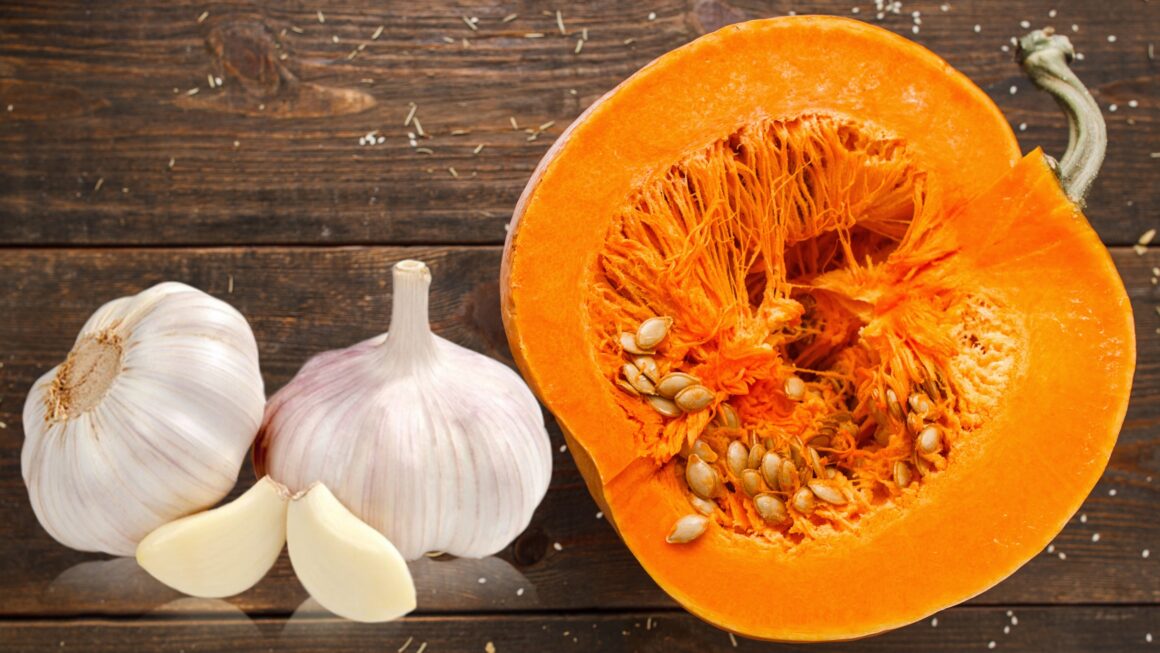 calabaza y ajo