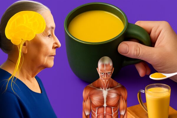 🌙 1 taza de leche de cúrcuma antes de dormir arregla 25 problemas en solo 7 noches